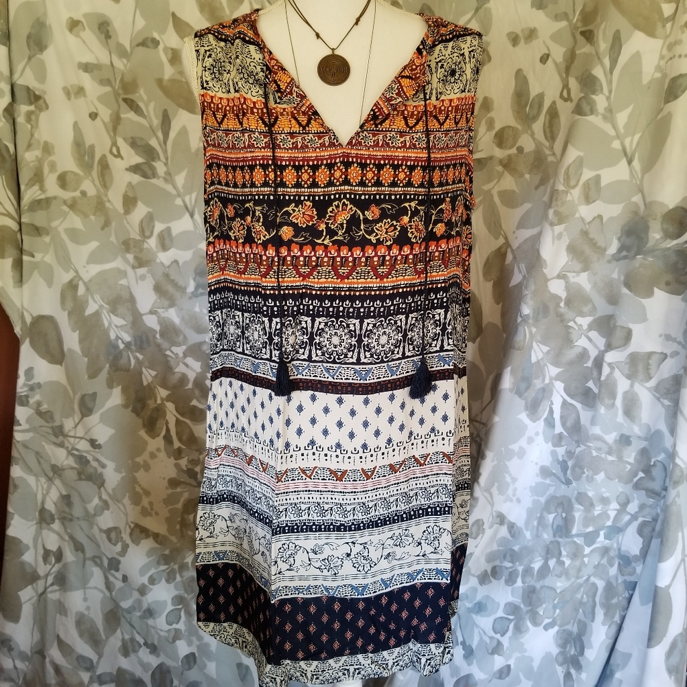 Beachlunchlounge flowy boho tunic dress coverup